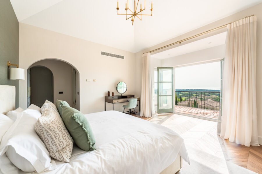 main bedroom with views