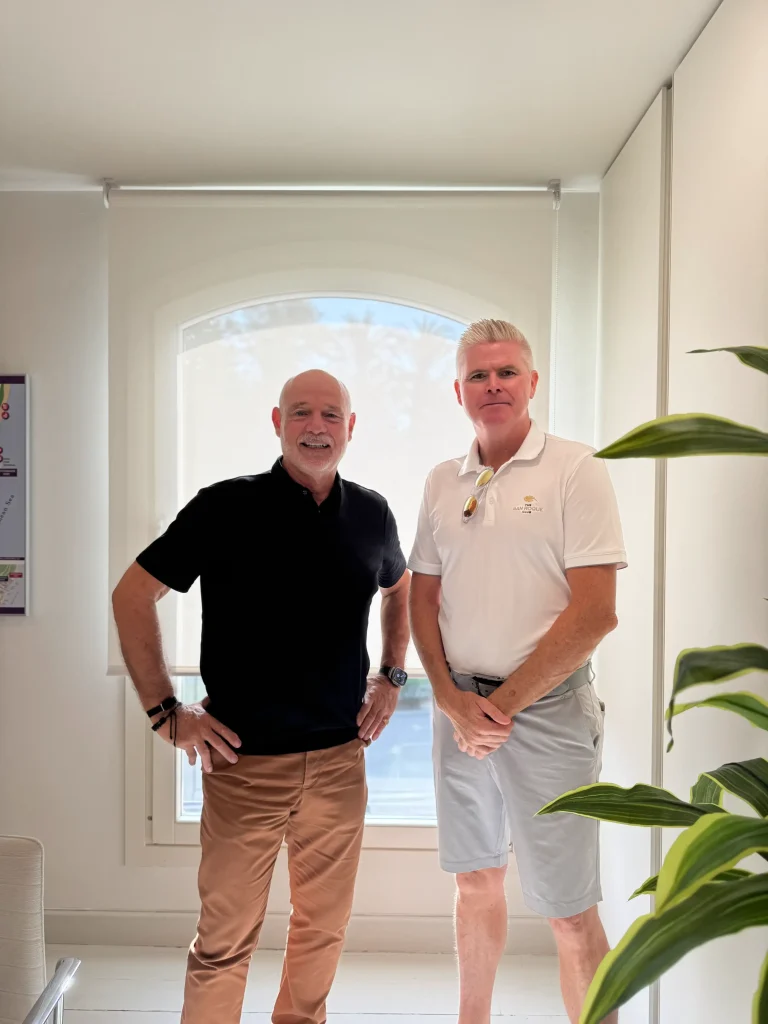 Charles Gubbins and Stephen Dundas, President of The San Roque Club