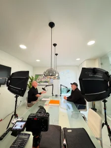 Charles Gubbins with Alfredo Bloy-Dawson